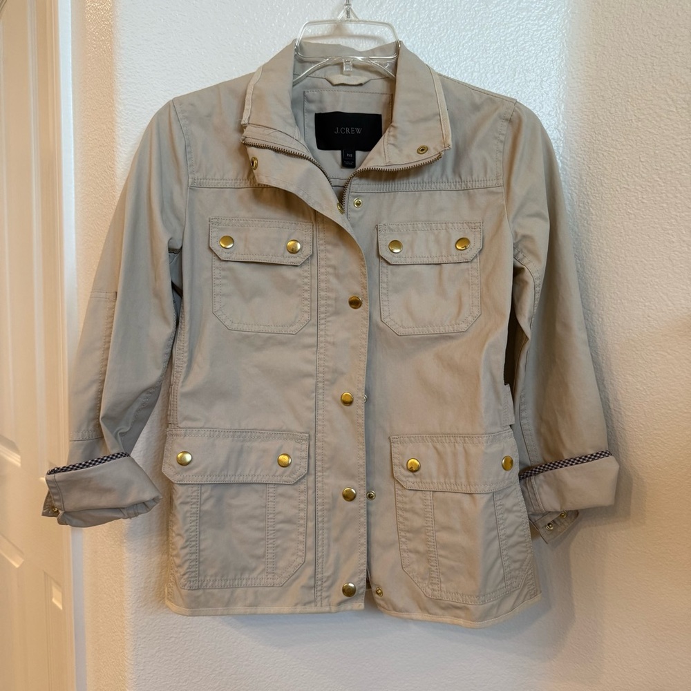 J. Crew Women's Tan Cargo Jacket